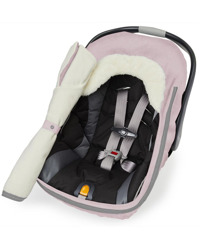 Stroll & Go Car Seat Cover - Pink Heather, image 2 of 8 slides