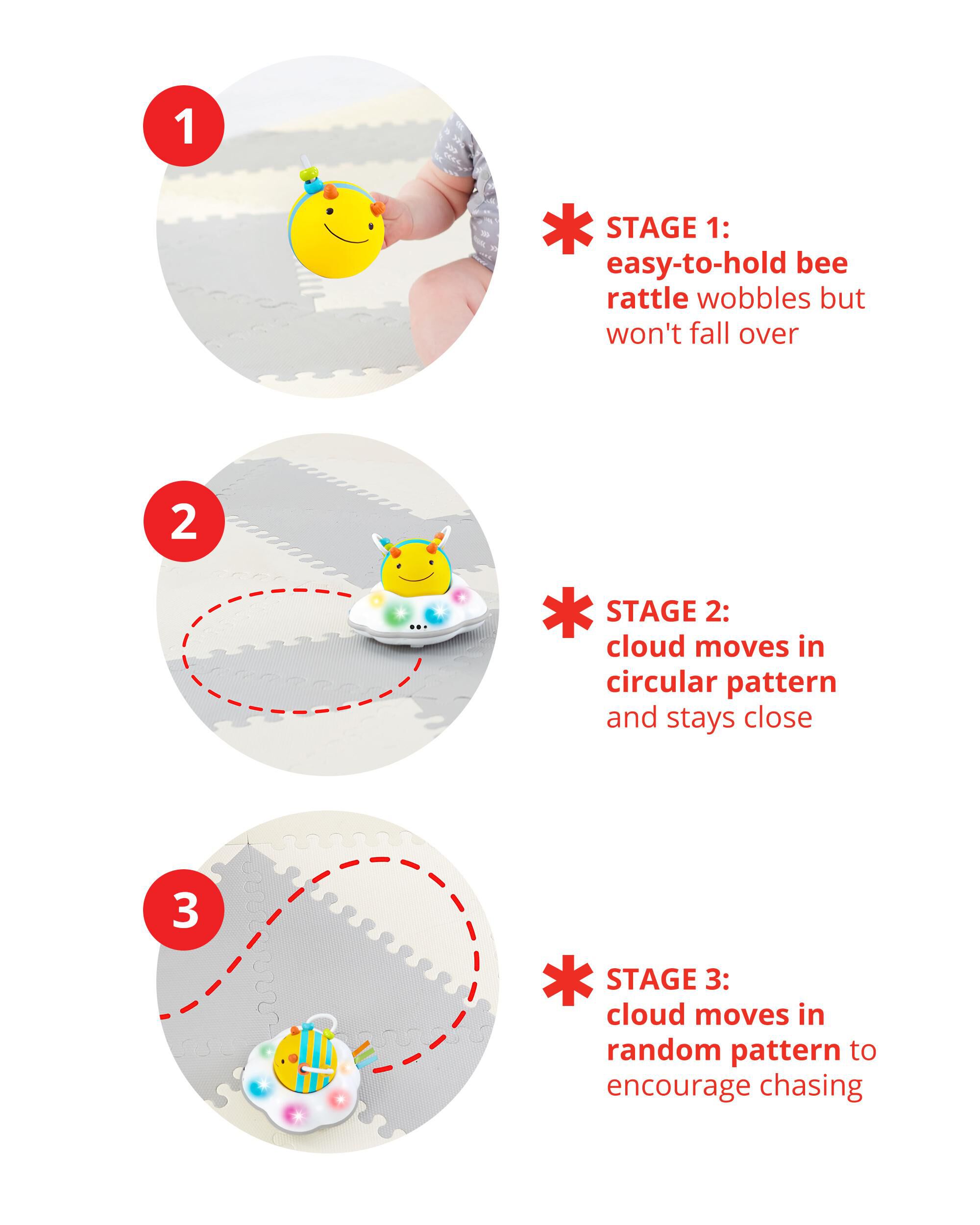 Explore & More Follow-Bee Baby Crawl Toy, image 5 of 10 slides