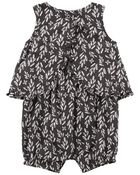 Baby Leaf Print Romper, image 2 of 4 slides