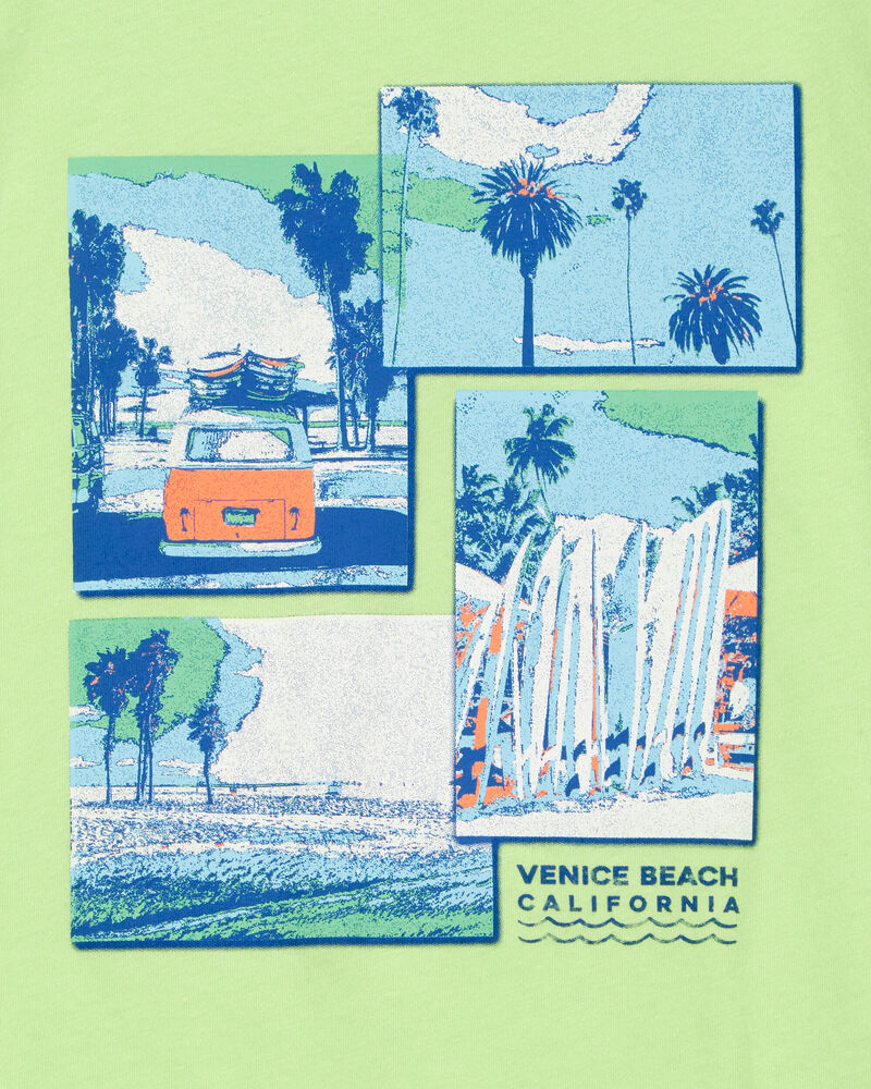 Kid Venice Beach Graphic Tee - Green, image 2 of 3 slides
