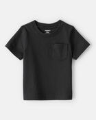 Baby Solid Short-Sleeve Tee - Black, image 3 of 4 slides