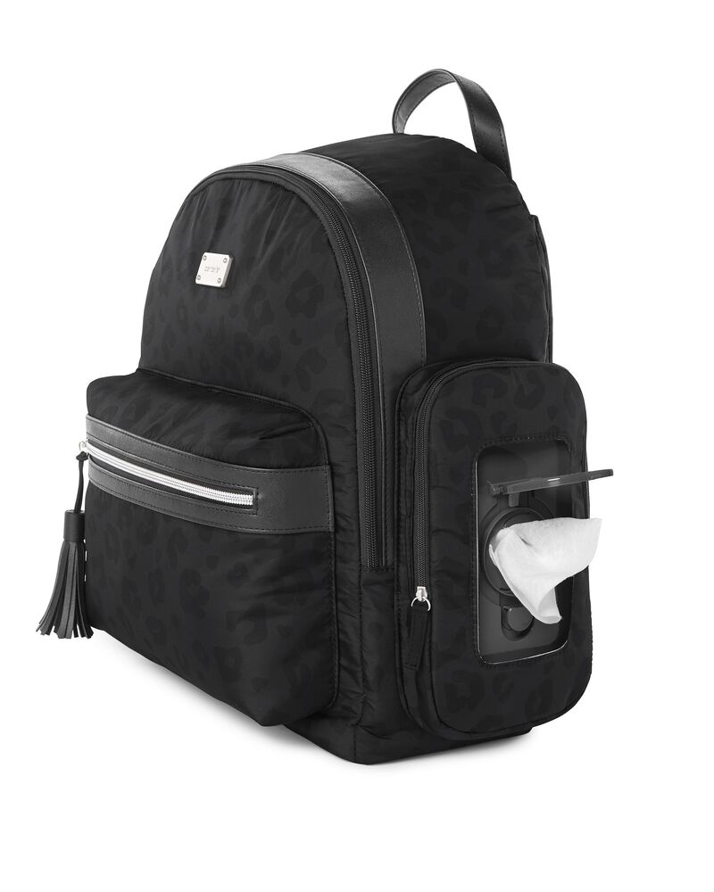 Handle It All Diaper Backpack - Tonal Leopard, image 2 of 7 slides