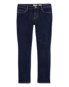 Kid Dark Wash Plus-Fit Super Skinny-Leg Jeans , image 1 of 3 slides