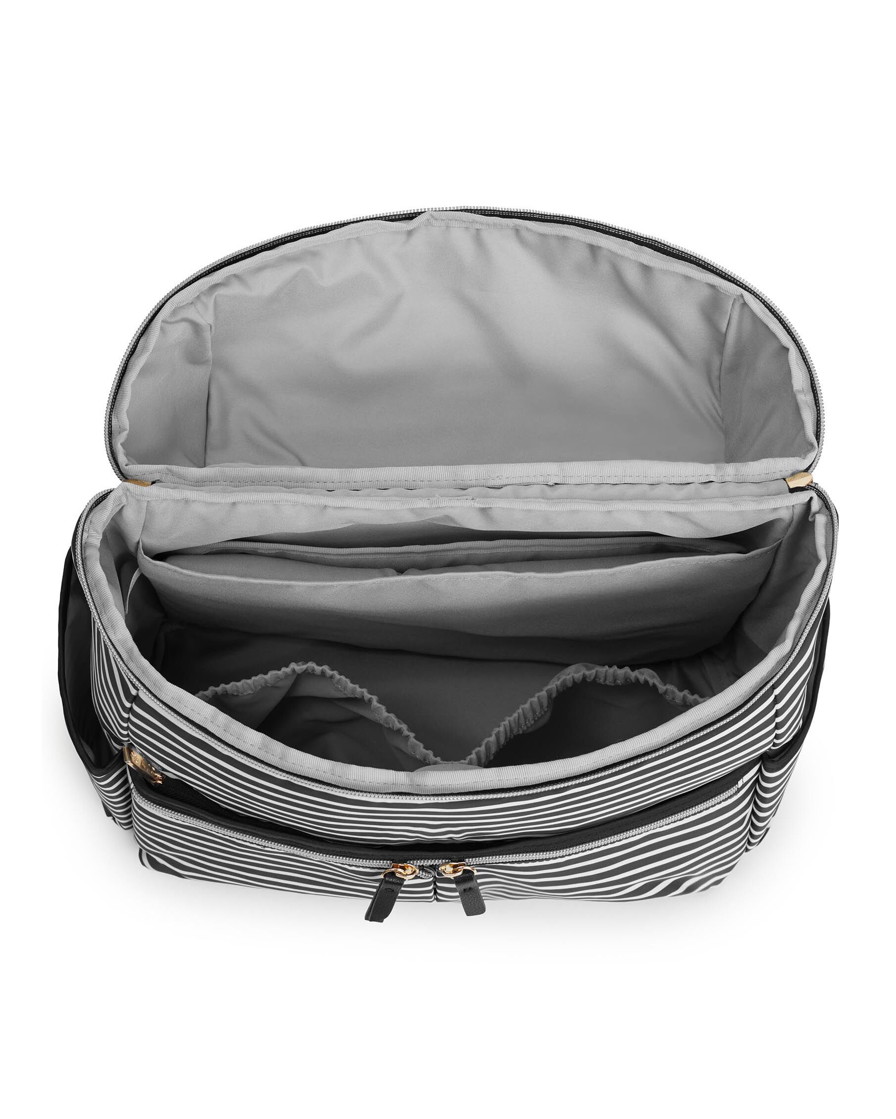 skip hop black and white striped diaper bag