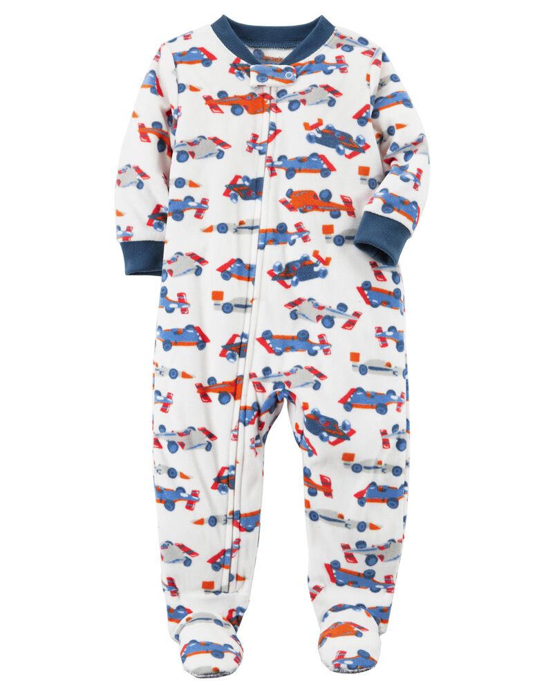 1 Piece Race Car Fleece Pjs Skiphop Com