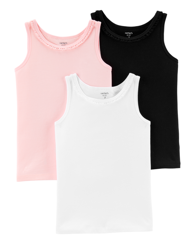 Kid 3-Pack Cami Tanks, image 1 of 5 slides