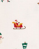 Kid 2-Piece Christmas Print Thermal Pajamas, image 2 of 3 slides