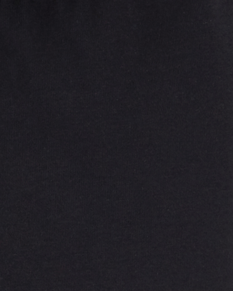 Baby 2-Pack Navy & Black Cotton Stretch Leggings, image 3 of 3 slides