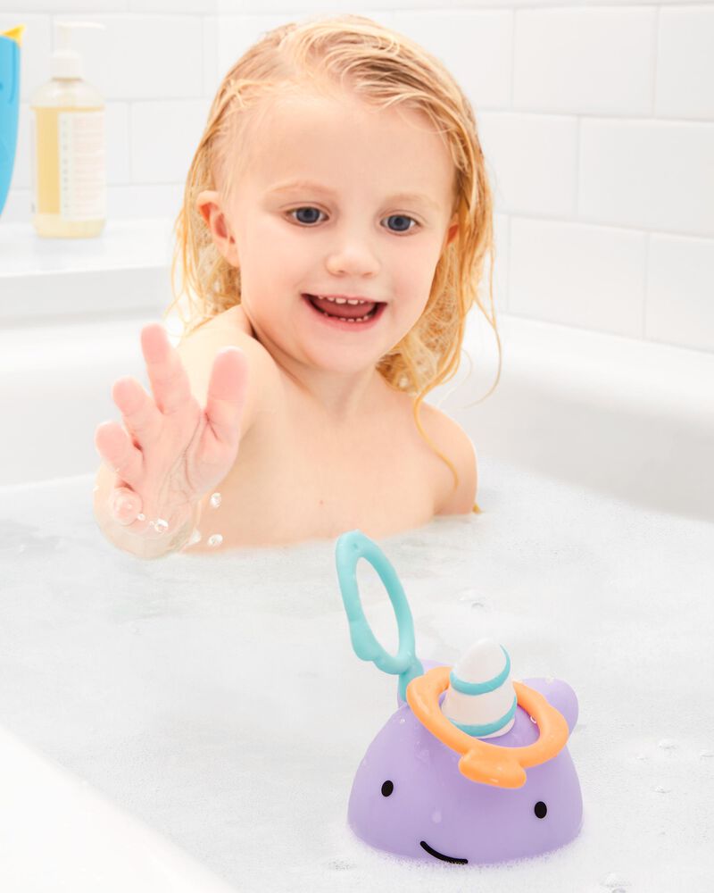 ZOO® Narwhal Ring Toss Baby Bath Toy, image 2 of 11 slides