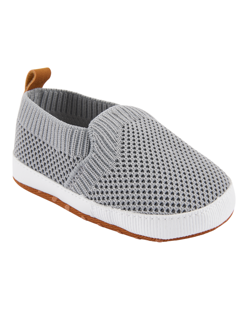 Baby Mesh Slip-On Shoes - Grey, image 1 of 7 slides