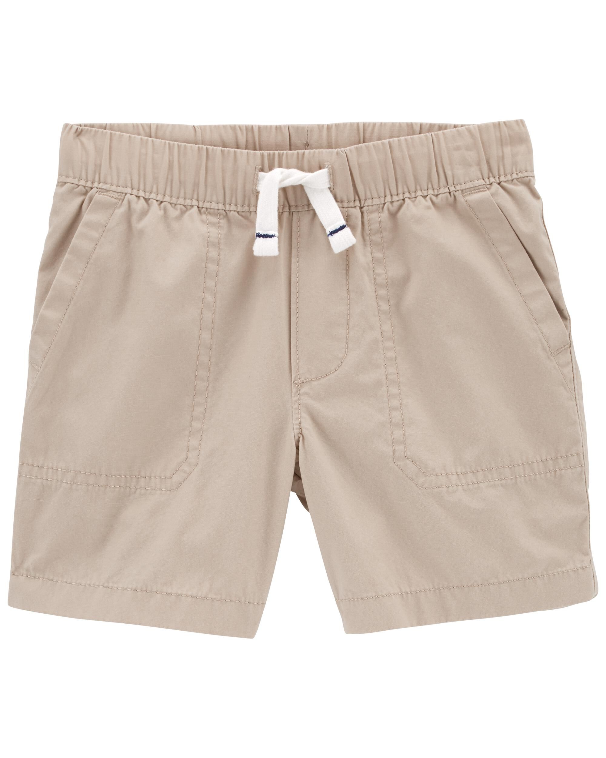 Pull on khaki shorts new arrivals