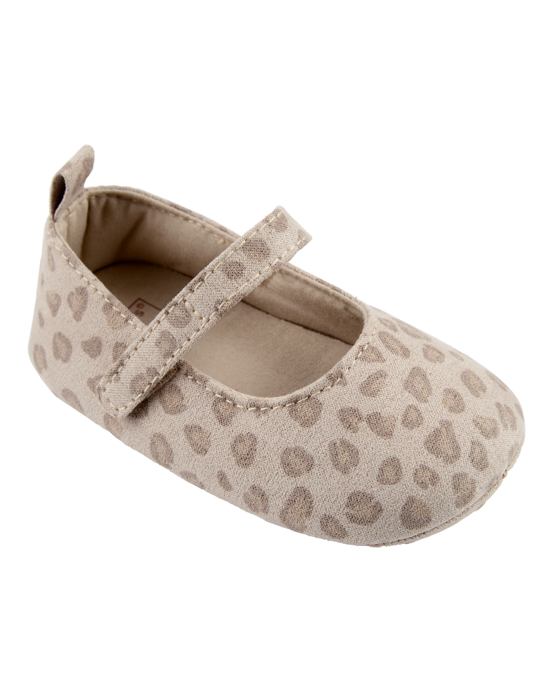 Baby Leopard Print Mary Jane Baby Shoes, image 1 of 7 slides