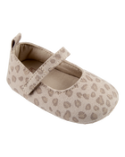 Baby Leopard Print Mary Jane Baby Shoes, image 1 of 7 slides