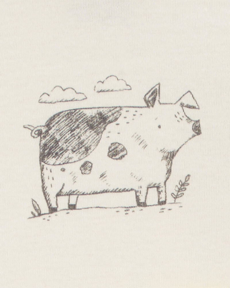 Baby 5-Pack Farm Animal Short Sleeve Bodysuits, image 4 of 8 slides