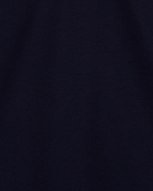 Kid Deep Navy Piqué Polo Shirt, image 2 of 3 slides