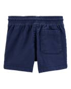 Baby Pull-On Twill Shorts - Navy, image 2 of 4 slides