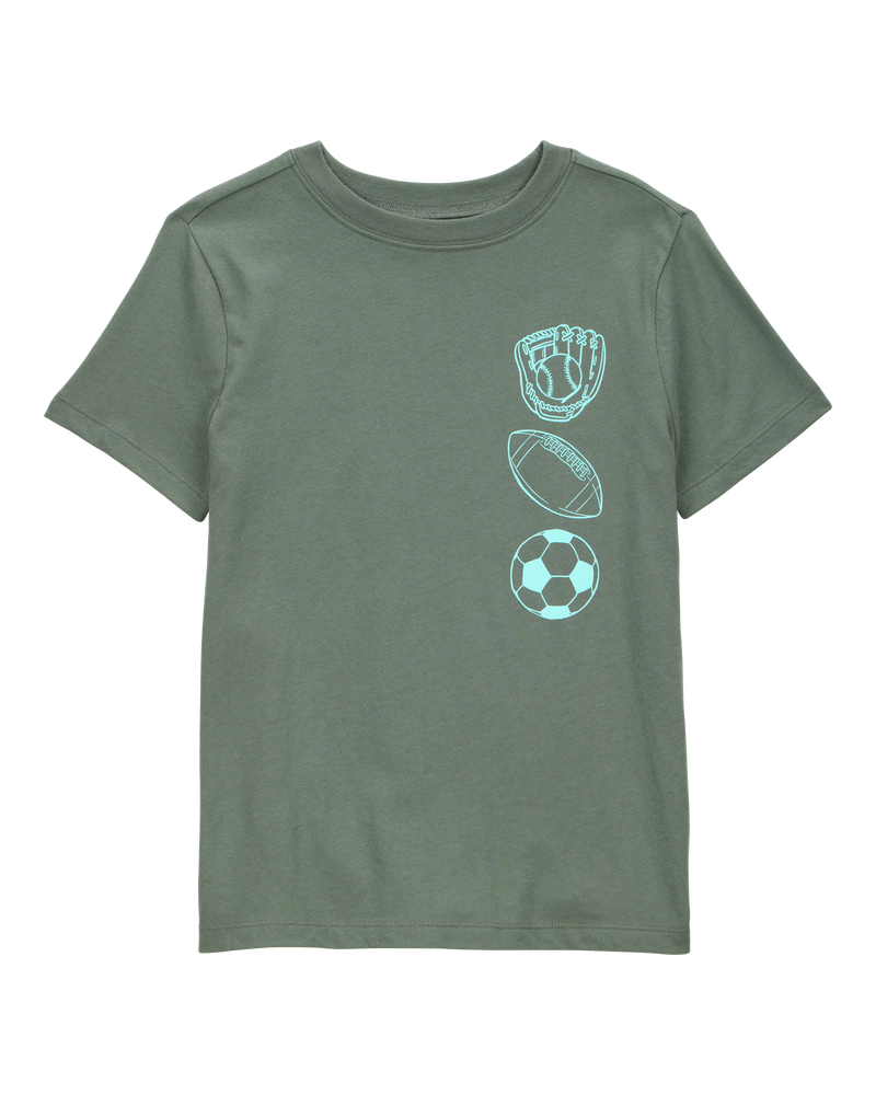 Kid Sports MVP Graphic Tee - Olive, image 1 of 5 slides