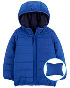 Toddler Packable Puffer Jacket, image 1 of 5 slides