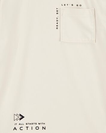 Kid Short-Sleeve Active Tee - Ivory, 