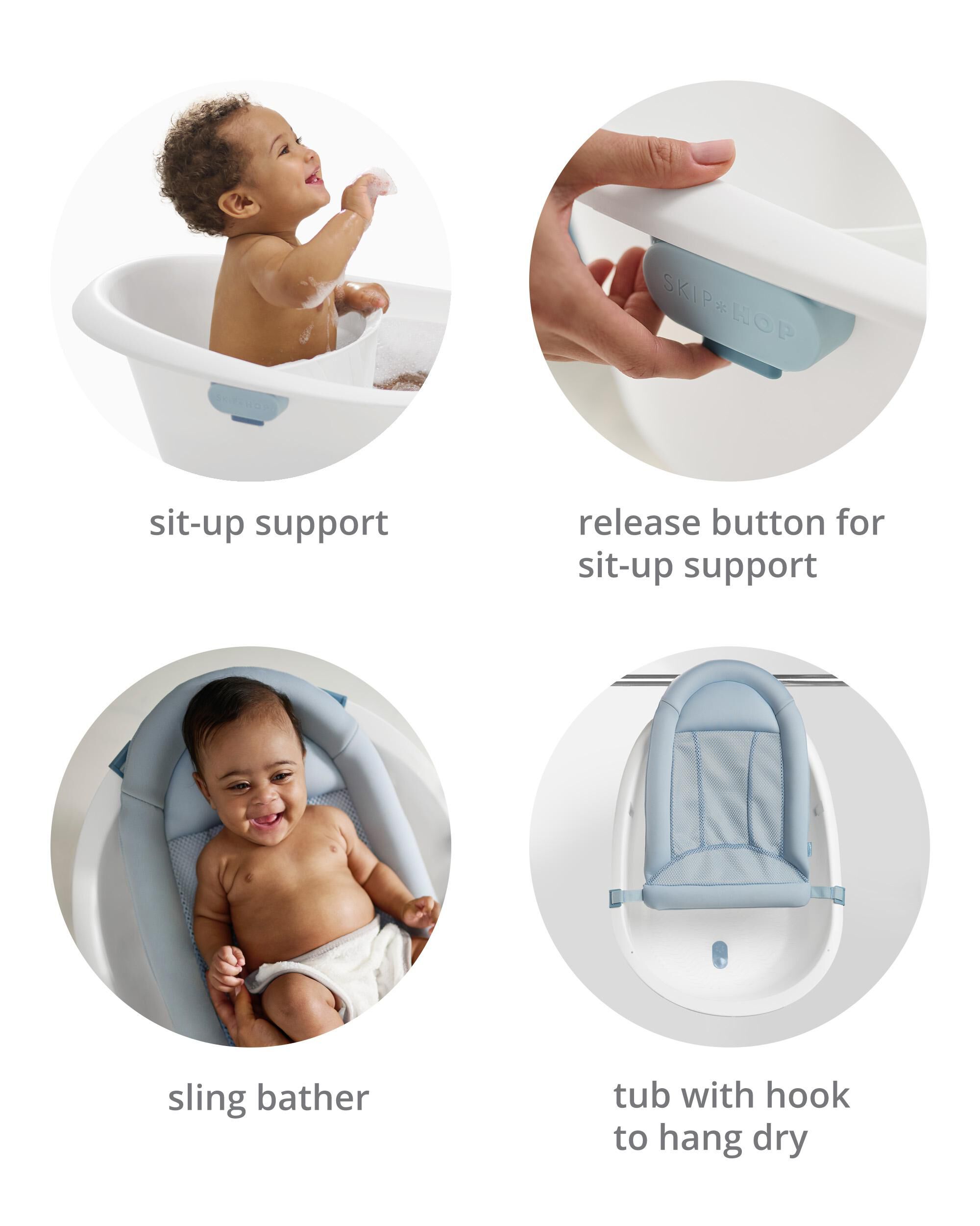 Wave 4-in-1 Baby Bath Tub, image 5 of 8 slides