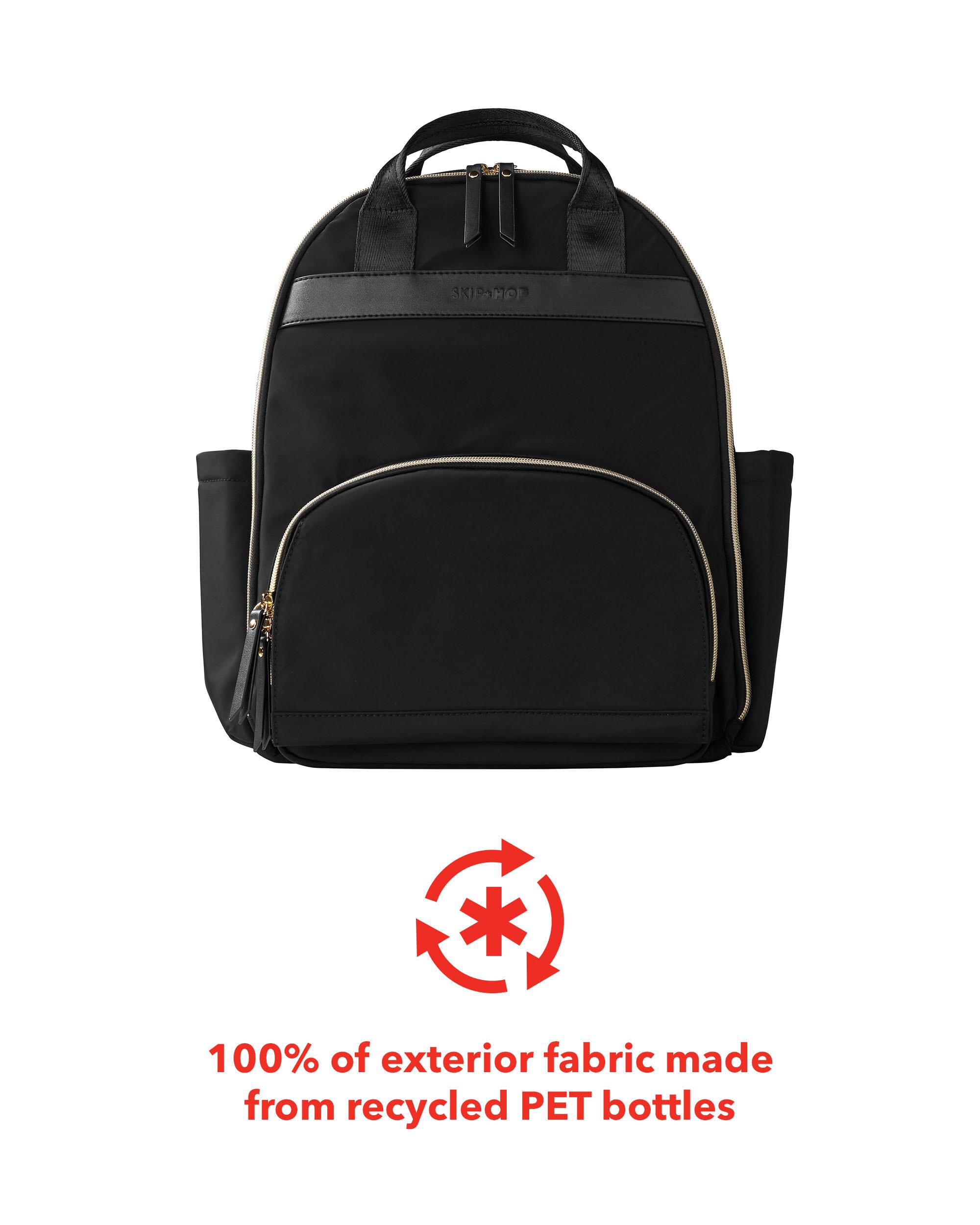 Skip hop black backpack diaper discount bag