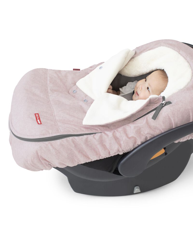 Stroll & Go Car Seat Cover - Pink Heather, image 5 of 9 slides