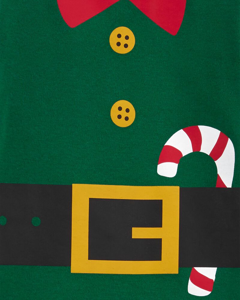 2-Piece Elf Cotton & Fleece PJs, image 2 of 3 slides