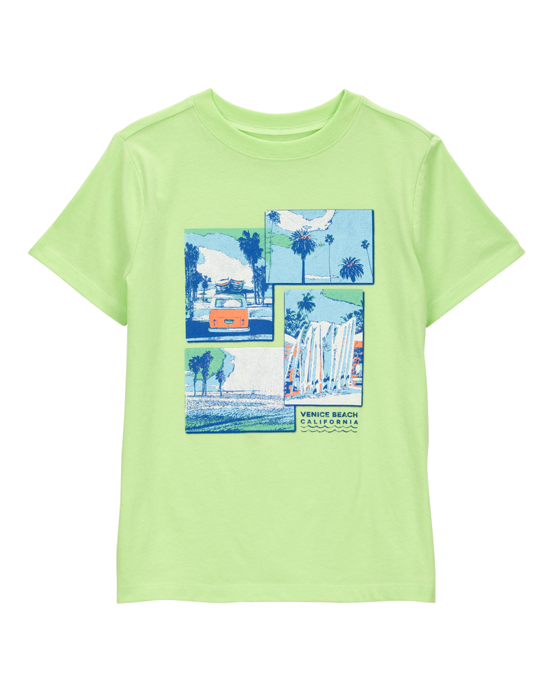 Kid Venice Beach Graphic Tee - Green, image 1 of 3 slides