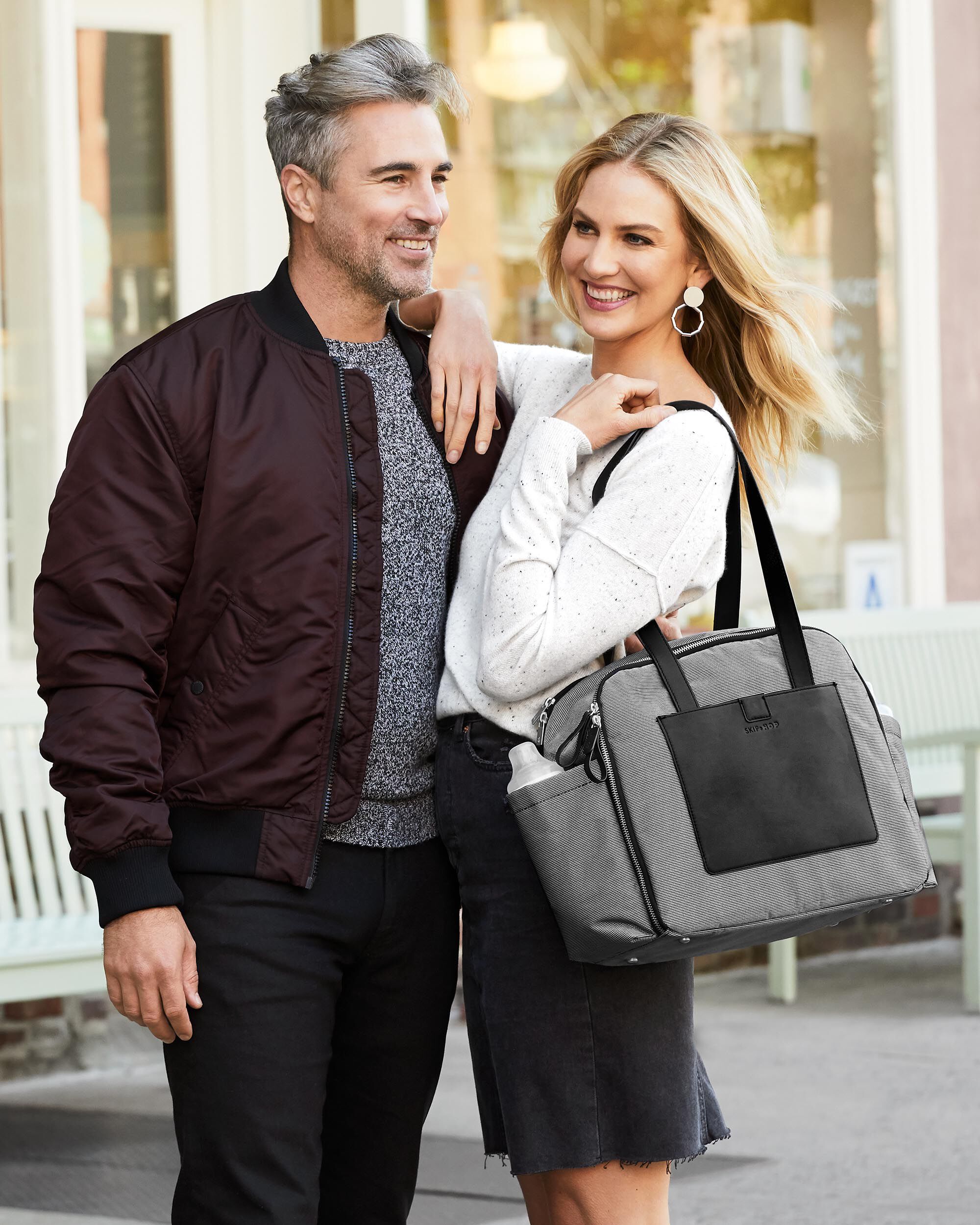 skip hop madison square diaper tote