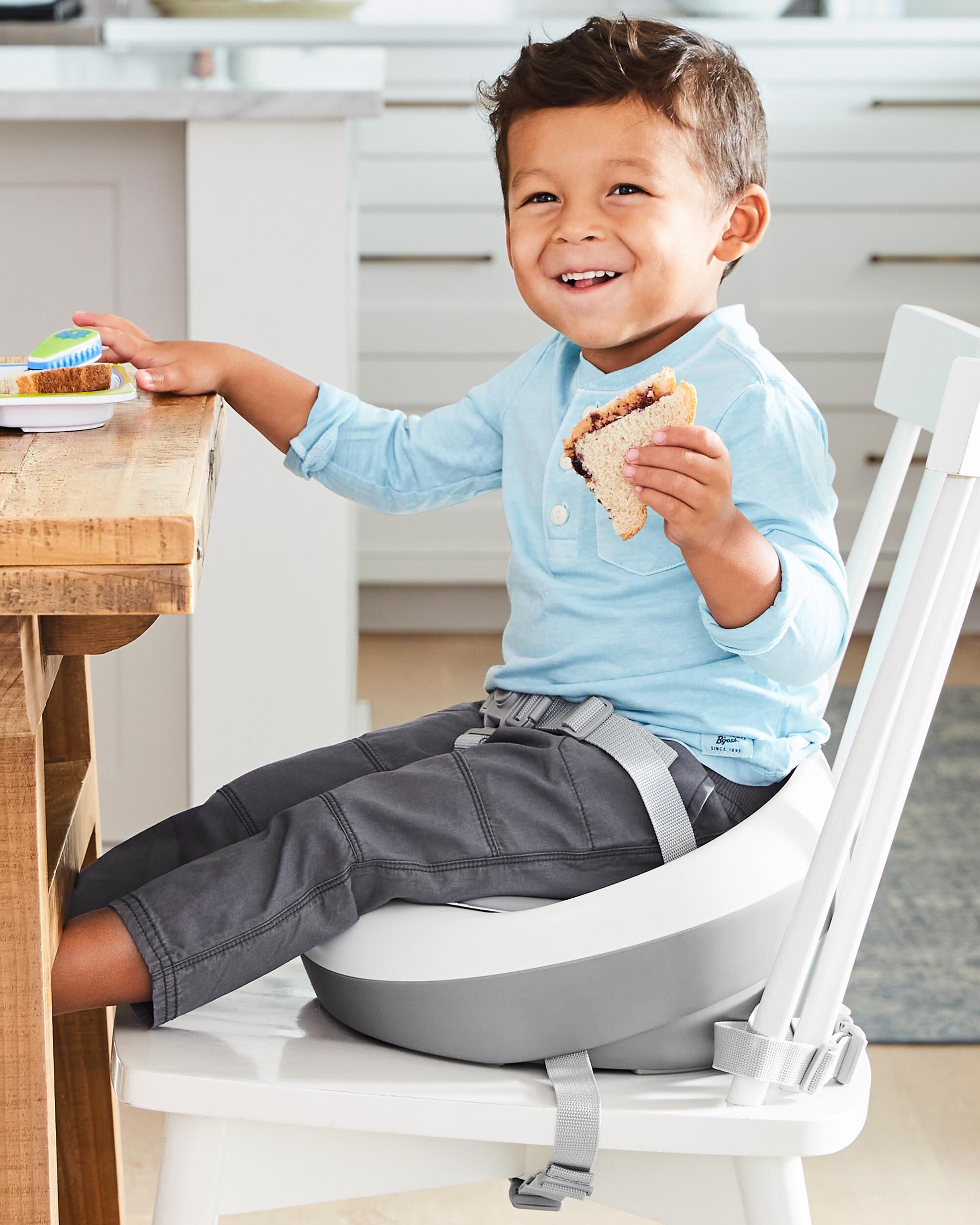 Sleek Seat Booster - Grey/White, image 7 of 11 slides