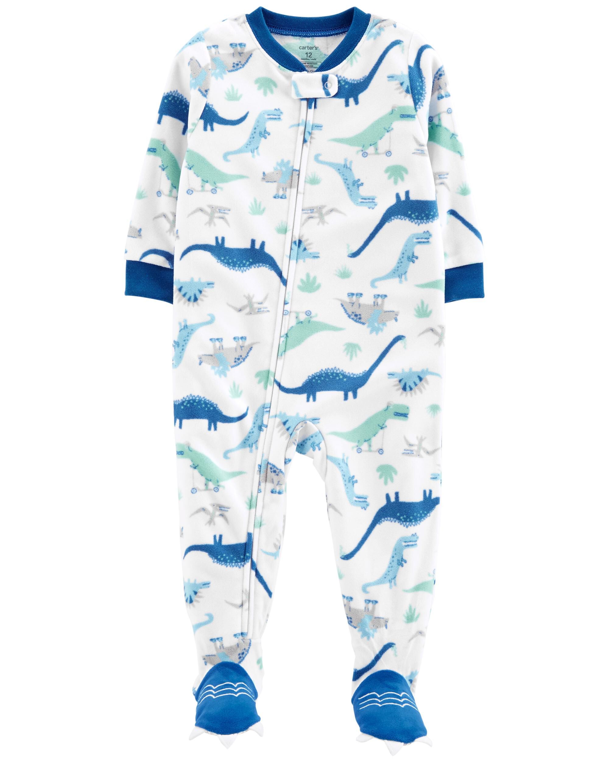 1-Piece Dinosaur Fleece PJs | skiphop.com