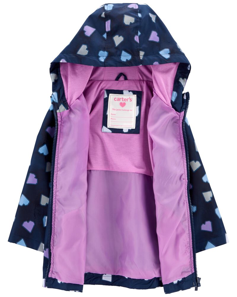 Baby Heart Color-Changing Rain Jacket, image 6 of 6 slides