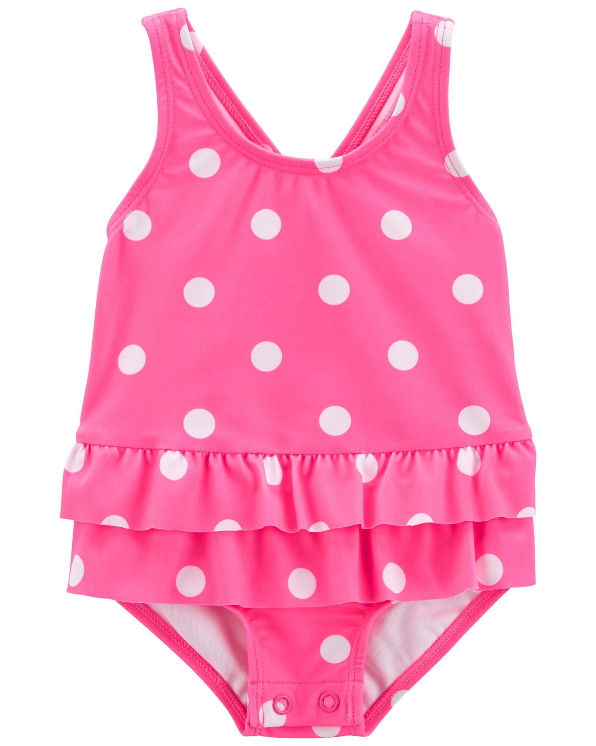 Baby polka dot swimsuit cheap