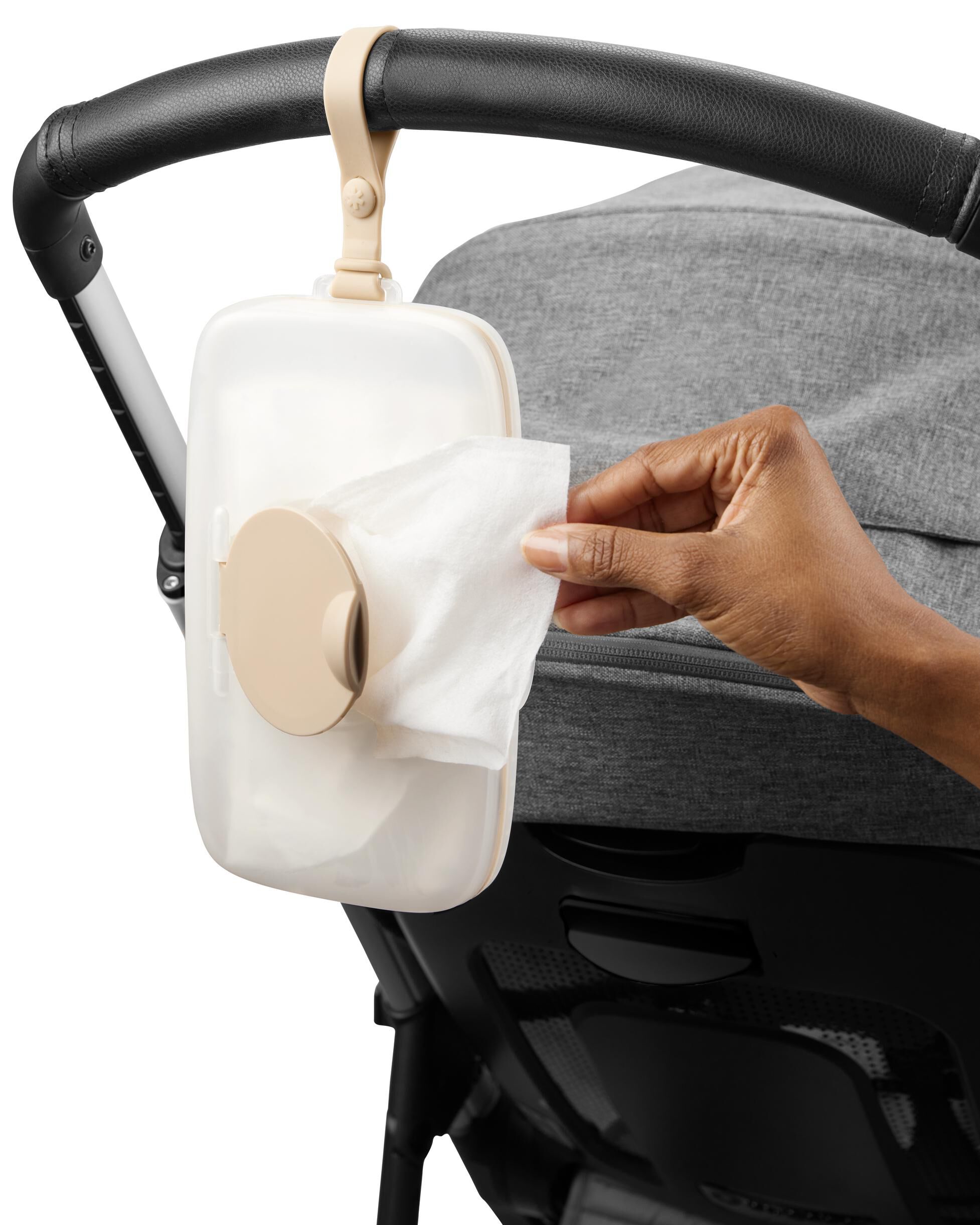 Grab & Go Snug Seal Wipes Case - Oat, image 6 of 6 slides