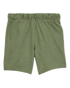 Boys Pull-On French Terry Shorts - Green, image 2 of 4 slides