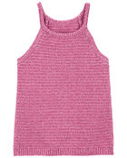 Baby Crochet Sweater Knit Halter Tank, image 1 of 2 slides