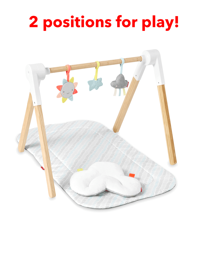 Silver Lining Cloud Wooden Activity Gym, image 3 of 13 slides