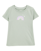 Toddler Girl Rainbow Short-Sleeve Graphic Tee - Olive, image 1 of 4 slides