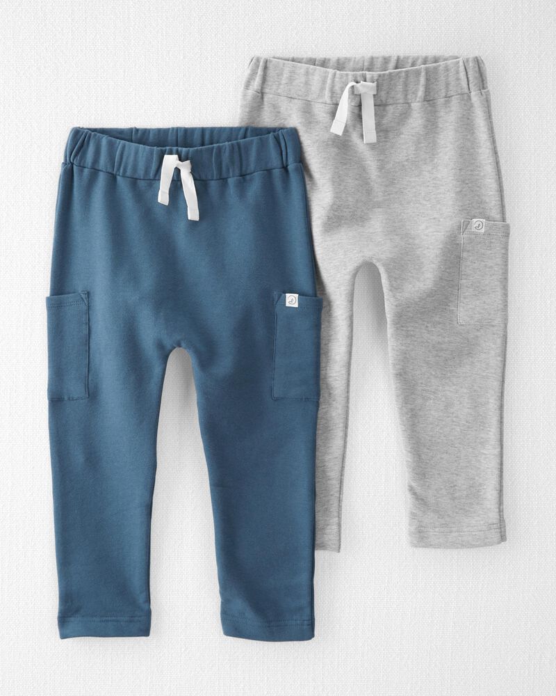 Toddler 2-Pack Organic Cotton Pants, image 1 of 3 slides