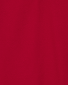Kid Pique Uniform Polo Shirt - Red, image 2 of 3 slides