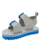 Toddler Strappy Casual Sandals - Grey/Blue, image 7 of 7 slides