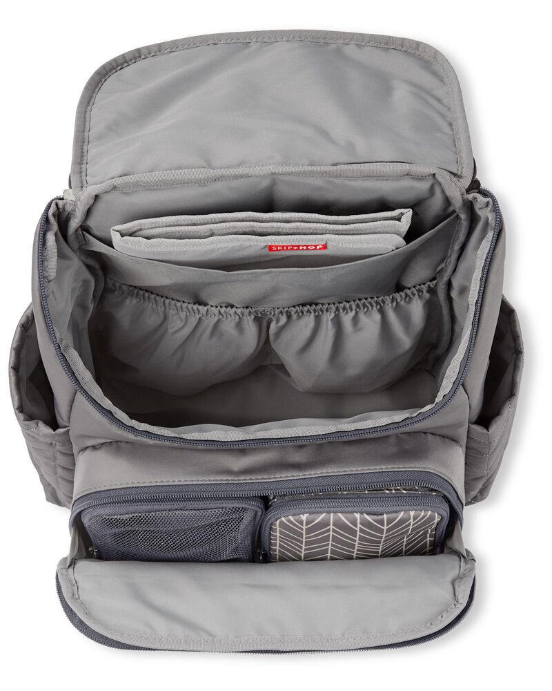 Forma Backpack Diaper Bag - Grey, image 8 of 10 slides