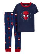 Toddler 2-Piece Spider-Man 100% Snug Fit Cotton Pajamas, image 1 of 3 slides