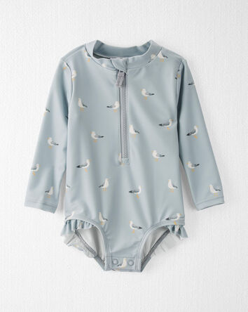 Baby Recycled 1-Piece Rashguard Swimsuit, 