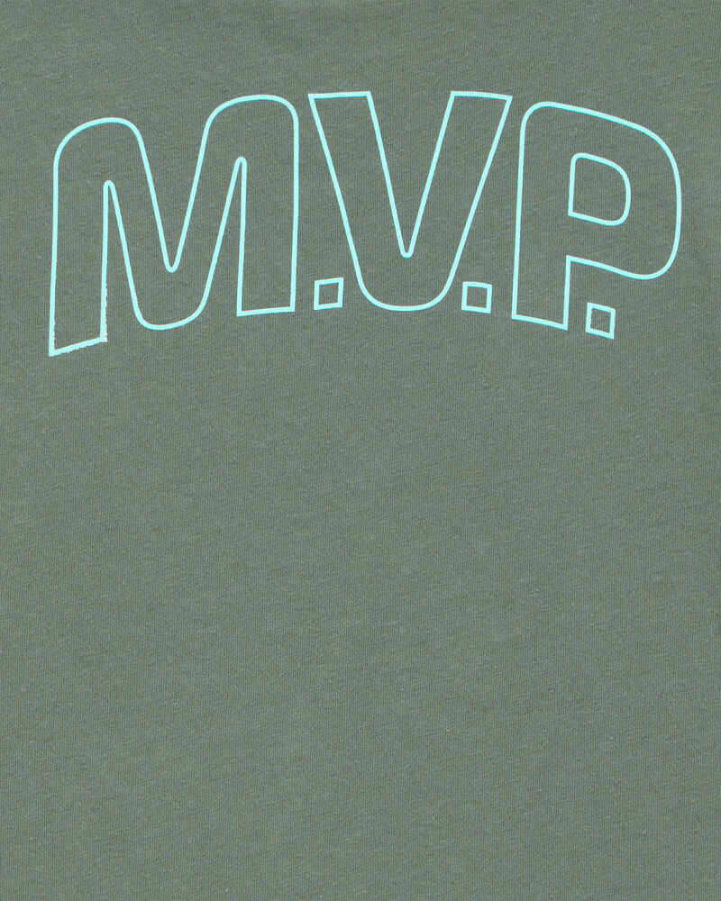 Kid Sports MVP Graphic Tee - Olive, image 4 of 5 slides