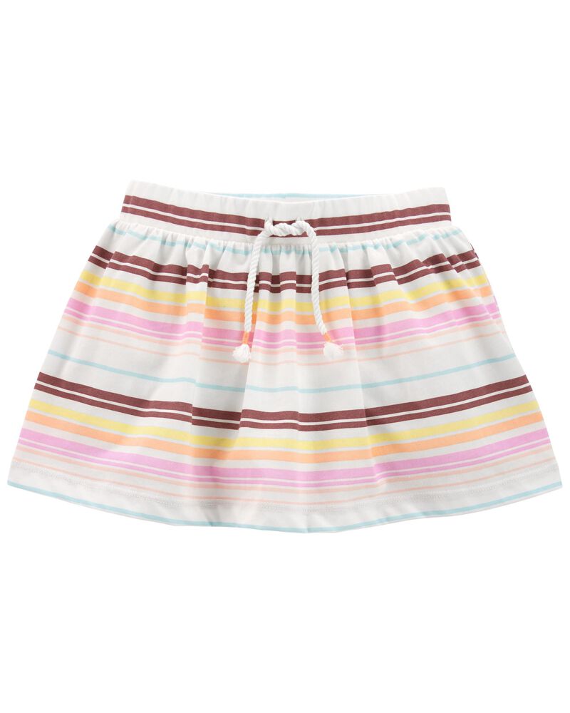 Toddler Striped Drawstring Skort, image 1 of 2 slides