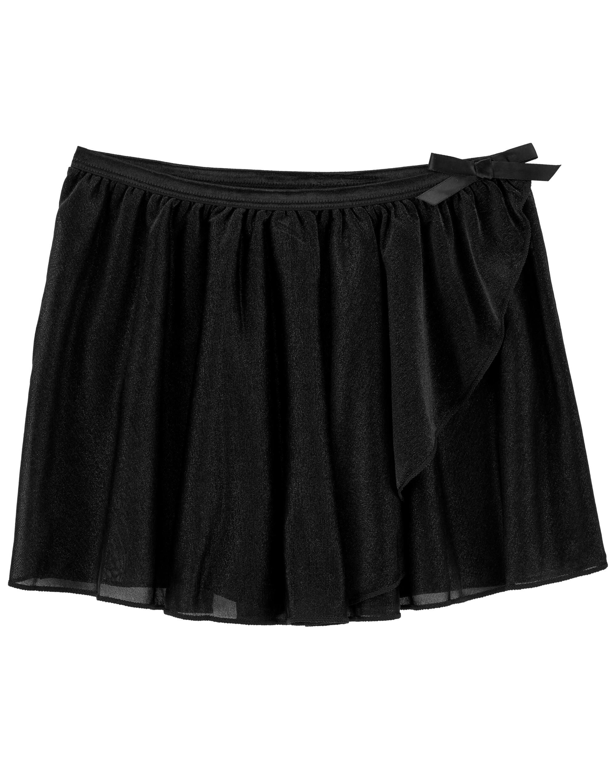 Black Kid Chiffon Dance Skirt skiphop