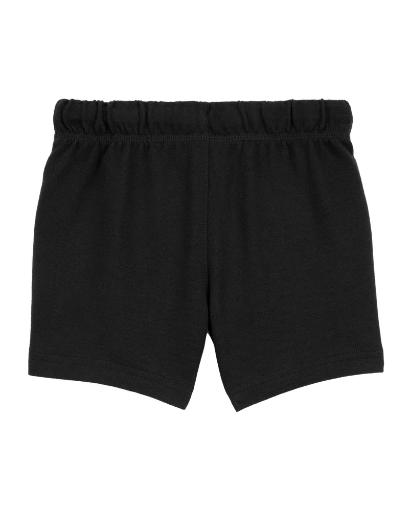 Toddler Boy Pull-On French Terry Shorts - Black, image 4 of 6 slides