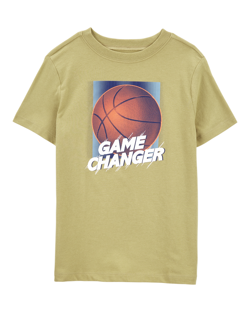Kid Game Changer Short-Sleeve Basketball Graphic Tee - Gold, image 1 of 3 slides