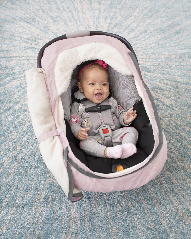 Stroll & Go Car Seat Cover - Pink Heather, image 9 of 9 slides